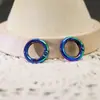 Chaveiro Pingente Colorido Estilo Fresco Fecho de Mola Redondo Galvanizado Acessórios para Joias DIY Materiais para Atacado