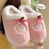 Pantuflas de Algodón para Mujer Jialiya 2026 Nuevo Otoño Invierno Interiores Hogar Antideslizantes Pareja Pantuflas de Felpa Hombres Venta al por Mayor