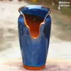 Vaso de flores carnudo doméstico fita de incisão alta entalhe planta zisha cerâmica penhasco pilha velha vaso respirável