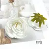 Cabeza de flor de rosa artificial pequeña con centro abierto, pasador de flor falsa Austin para manualidades, accesorio para corona, accesorio para fotografía en casa