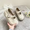 Venta Caliente Moda Estilo Coreano Plataforma Mary Janes con Lazo Lunares Cobertura Total Birkenstock Mujer 2026 Otoño Nueva Llegada