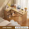 Mesa de Computador, Mesa de Escritório, Mesa Ajustável de Canto, Mesa para Estudo em Casa, Penteadeira para Meninas de Quarto, Mesa com Estante Integrada
