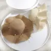 Sombrero Estilo Coreano para Mujer, Ala Ancha de Verano, Lazo de Perlas, Borde Ondulado Sombrero de Paja, Salida a la Playa, Vacaciones, Sombrero para el Sol Protección Solar
