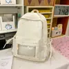 Mochila Cielo Estrellado con Purpurina Azul Hielo Estilo Universitario Coreano Bolso Escolar Soñador para Estudiantes para Clases y Viajes