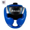 Casco de Boxeo con Máscara Protección para la Cabeza de PU para Adultos y Niños, Entrenamiento Profesional para Muay Thai, Casco de Boxeo Resistente al Desgaste