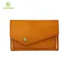 Monedero de Moda para Mujer Portatarjetas de Negocio de Cuero Curtido Vegetal Japonés y Coreano Bolsa de Almacenamiento Multifuncional Portatarjetas de Cuero Genuino Hecho a Medida