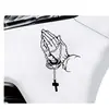 Pegatinas para Coche de Comercio Exterior Pegatinas Personalizadas para Coche con Gesto de Mano de Buda Decoración para Carrocería y Cristales del Coche Pegatinas Reflectantes para Coche