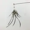 Xingzhi pluma de gato diadema multirreemplazo Campanilla palo de gato juguete para gato pluma de pavo suave suministros para gatos mascotas