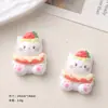 Acessórios de resina diy de desenho animado acessórios gato fofo cola de creme grampo de cabelo feito à mão capa de celular fivela de sapato acessórios lote