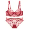 Bralette Sexy de Encaje para Pechos Grandes, Hace que Parezcan Más Pequeños, Lencería Anticaída para Mujeres, Estilo Francés Ultra Fino Lencería de Talla Grande Puro Deseo