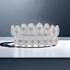 Europa y Estados Unidos transfronterizo hip-hop de moda tirantes amor diamante joya ocho dientes HIPHOP cobre circonio full diamond tirantes joya