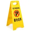 Manejar con Cuidado Señal de Advertencia de Seguridad en Forma de A, Versión en Blanco, Prohibido Estacionar, Limpieza en Curso