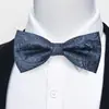 Estoque Pronto do Fabricante Gravata Borboleta Jacquard Formal Masculina para Negócios, Casamento, Festa, Gravata Borboleta Floral de Poliéster em Forma de Seta
