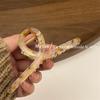Pinza grande de agarre con ácido acético de alto grado, estilo coreano, con costuras metálicas y pinza de tiburón para el cabello en la parte posterior, accesorio para la cabeza de celebridades de Internet para mujeres.