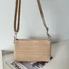 2026 Nuevo Estilo Bolso Casual de Vacaciones para Playa, Bolso de Uso Diario, Bolso de Hombro, Bolso para Teléfono Móvil Tejido Hueco, Bolso Cruzado