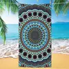 Toalla de playa de microfibra con mandala, bestseller transfronterizo de Amazon, toalla impresa digitalmente, toalla de baño para la playa, toalla de secado rápido
