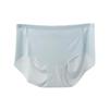 Ropa interior ultrafina sin costuras para mujer, verano, cintura media, seda de hielo de secado rápido, calzones para dama, seda de morera 7a, entrepierna antibacteriana