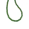 Colar de Contas de Calcedônia Verde Meida Corrente de Cauda em Prata Esterlina S925 Nova Chinoiserie Luxo Acessível Corrente de Clavícula de Nicho Novo Estilo 2024