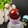Bola de Cristal Natural Jade Ágata Espécime de Pedra Bruta Gema Contas Redondas Matriz Sete Estrelas Enfeites Feng Shui Contas Soltas de Jade