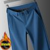 Pantalones casuales de primavera y otoño de alta gama, estilo occidental, de alta elasticidad, rectos, de negocios, resistentes a las arrugas, para hombre, 2024