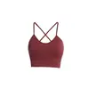 Top Regata de Yoga Radiante para Primavera/Verão com Toque Nude e Suporte Lateral, Sutiã Esportivo Absorvente de Choque com Costas Cruzadas, Sutiã Fitness de Beleza Secagem Rápida