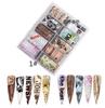 Nova flor borboleta renda transferência papel nail art transferência adesivos nail art nail art nova flor candy nail art Starry Sky papel de transferência