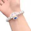 Cuerda para el pelo de línea telefónica Sanrio con purpurina transparente fresca de verano, cuerda para el pelo de dibujos animados ins linda, dulce, estilo estudiante