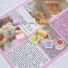 Mini Estéreo Bolsa de Pan Accesorios de Resina Creativos Hechos a Mano DIY Pegamento de Crema Funda para Teléfono Móvil Llavero Accesorios para Joyería