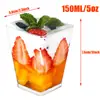 Copo Descartável de Plástico para Champanhe Cocktail Sobremesa Mousse Taça de Vinho Tinto Goblet Alto Valor Festa Casamento