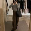 Alguns dos Novos Jeans da [Bani Home] Estilo Vintage Franco-Italiano Outono/Inverno 2024, de Cintura Alta, Largos e Modernos, com Costura Aparente, Já Estão Disponíveis