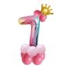 Transfronterizo 32 pulgadas Corona Globo Digital de Película de Aluminio Utilería para Ambiente de Cumpleaños Unicornio Nezha Dibujos Animados para Niños de Mano
