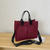 Bolsa de Lona para Trabajo, Bolso de Mano, Bolso de Hombro de Gran Capacidad, Bolso Cruzado, Versátil, Sencillo, Artístico, Cruzado, Almacenamiento de Verano