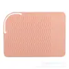 Almohadilla de Silicona Aislante de Calor para Alisador de Cabello Cubierta Aislante de Calor para Tenacilla Rizadora Eléctrica Doméstica Almohadilla de Silicona para Almacenamiento de Plancha de Cabello