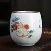 Caneca Jianzhan da Fornalha Ru Caneca de Chá Caneca para Degustação de Chá Padrão Rachado Pode Ser Cultivado Caneca Única Caneca do Anfitrião Tigela de Chá Caneca de Chá Gongfu Presente de Festival