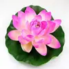 Flores de lótus artificiais, folhas de lótus e decorações falsas para lago, incluindo nenúfares de plástico e lagos de peixes, para oferendas budistas, com frete grátis