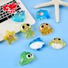 Accesorios de resina, lindos animales marinos, crema de pegamento, bricolaje, funda de teléfono móvil, pegatina para refrigerador, taza de agua, agujero, zapatos, accesorios