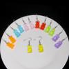 Set de Collar de Oso Transparente Transfronterizo Colgante de Caricatura de Color Caramelo de Resina Pendientes de Moda Personalizados para Mujer Estilo Trendy para Viajar