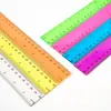 Venta al por mayor En stock Fabricante Transfronterizo de Comercio Exterior Regla, Ancho 3 cm, Regla de Plástico Transparente Colorida, Regla de Longitud 30 cm
