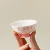 Taza de Té de Cerámica para Uso Doméstico, Taza de Degustación para Té Kung Fu, Taza de Té de Pie con Boca de Flor de Zorro de Nueve Colas, Pintada a Mano, Cerámica de Arita, Dinastías Tang y Song