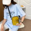 Bolso de Textura Simple para Mujer Verano 2022 Nuevo Estilo Bolso Pequeño de Niña Bandolera Sobaco Bolso Cuadrado Pequeño Color Sólido Bolso de Hombro