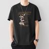 Camiseta de verano de manga corta estampada para hombres y adolescentes, moderna, combinable, holgada, con cuello redondo, transpirable, informal, deportiva.