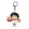 Pingente Chaveiro Tipo Mar Acrílico Periférico de Animação Transparente Dupla Face Luffy Joba Pingente Chaveiro