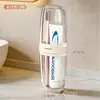 Copo para Enxaguante Bucal Dois em Um para Uso Doméstico, Viagens e Viagens de Negócios, Escova de Dentes Portátil, Pasta de Dentes e Caixa de Armazenamento para Copo de Dente, Escova de Dentes de Viagem