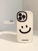 Rosto Sorridente Simples de Grafite Adequado para Capa de Celular iphone16promax Apple 15 Novo 13 Han Feng Ins Divertido