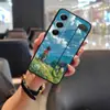 Adecuado para Funda de Teléfono Móvil Tecno, Textura de Moda, Pulsera Personalizada, Carcasa Blanda Madura a Prueba de Polvo y Disipación de Calor, Estilo Chino Pareja Todo Incluido