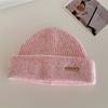 Moda Casual Versátil Gorro de Tricô Infantil Pulôver de Inverno Quente Cor Sólida Versátil Chapéu de Lã Tipo Melancia Tendência para Meninos e Meninas
