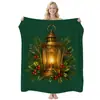 Manta de Franela de Ángel Navideño Simple Transfronteriza, Manta Cubierta para Aire Acondicionado Estampada, Manta Temática Navideña, Personalizable