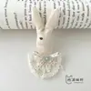 Saia de Renda com Bainha de Coelho de Desenho Animado Acessórios de Laço de Tecido para Costurar DIY Bolsa Sapato Flor Chapéu Acessórios Acessórios de Roupa