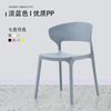 Silla de Plástico Simple Nórdica Silla de Comedor Silla de Apoyo Informal de Ingeniería Respaldo de Silla Silla de Asignación Doméstica Silla de Esquina Foshan