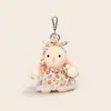 Ip Autêntico Coelho Wendy Estilo Pastoral Saia Longa Pingente de Pelúcia Chaveiro Fofo Boneca Máquina de Bonecas Presente